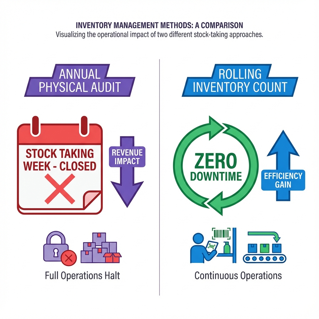 Annual Audit vs Rolling Inventory Comparison