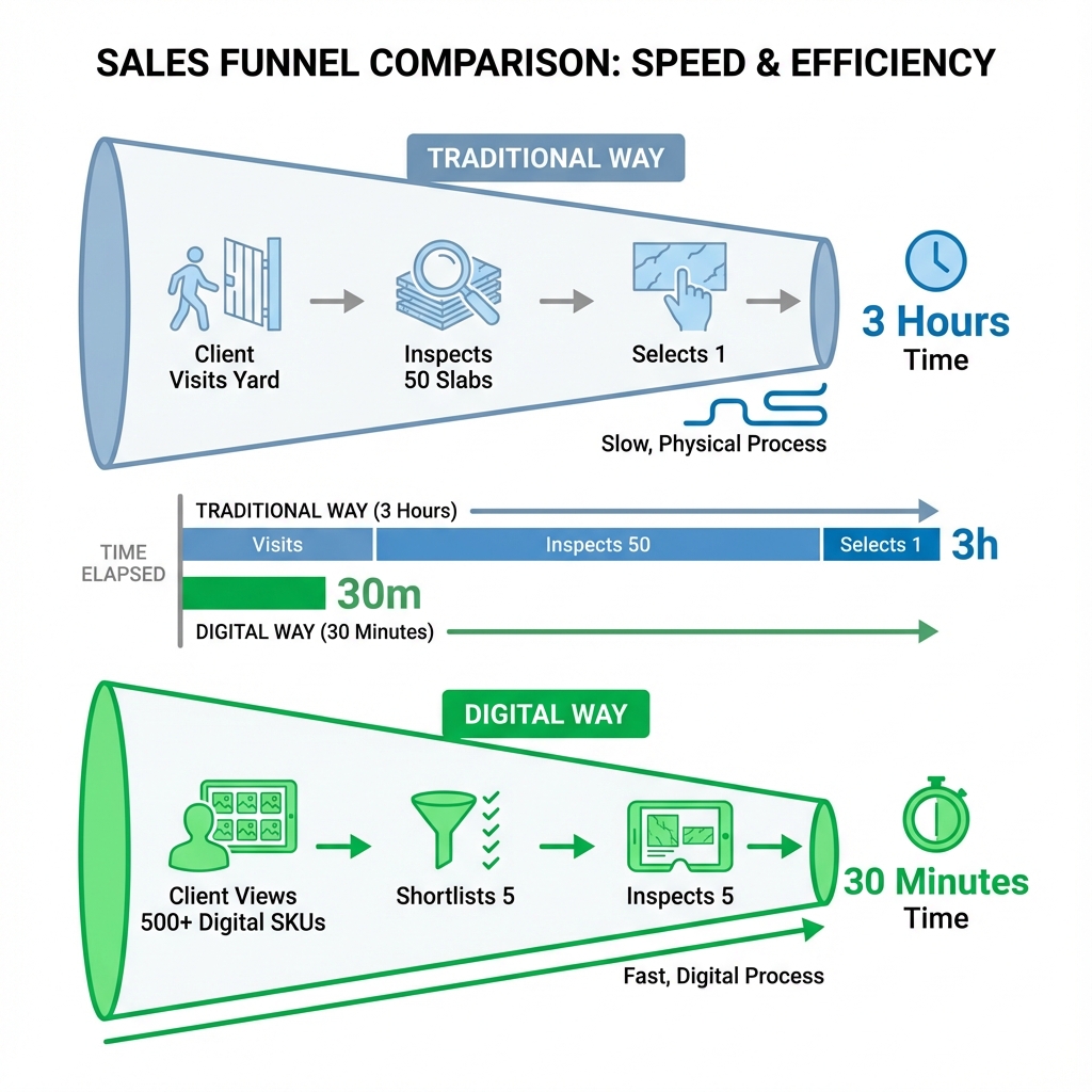 Sales Speed Comparison Infographic